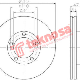 Brake Components Brake Disc TBD7237-D OPTIMA