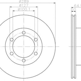 TOYOTA Hilux - Front Brake Disc | OPTIMA | TBD7238-D - SKU TBD7238-D - SpareMe South Africa