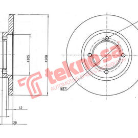 Brake Components Brake Disc TBD7245-D OPTIMA