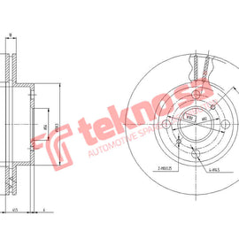 Brake Components Brake Disc TBD7246-D OPTIMA