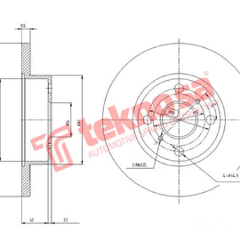 Brake Components Brake Disc TBD7247-D OPTIMA