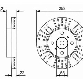 TOYOTA Corolla - Front Brake Disc | OPTIMA | TBD7248-D - SKU TBD7248-D - SpareMe South Africa