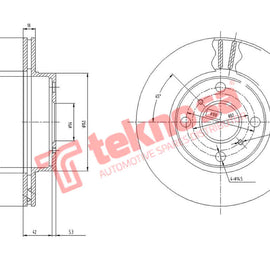 Brake Components Brake Disc TBD7252-D OPTIMA