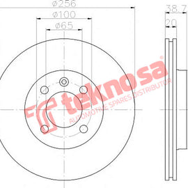 Brake Components Brake Disc TBD7255-D OPTIMA