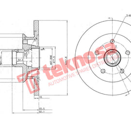 Brake Components Brake Disc TBD7256-D OPTIMA