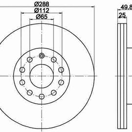 Volkswagen Beetle - Front Brake Disc | OPTIMA | TBD7260-D - SKU TBD7260-D - SpareMe South Africa