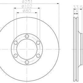 ISUZU KB-series - Front Brake Disc | OPTIMA | TBD7261-D - SKU TBD7261-D - SpareMe South Africa