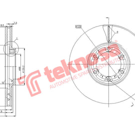 Brake Components Brake Disc TBD7266-D OPTIMA