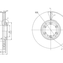 ISUZU KB-series - Front Brake Disc | OPTIMA | TBD7266-D - SKU TBD7266-D - SpareMe South Africa