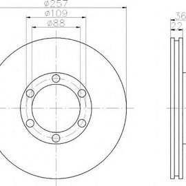 ISUZU KB-series - Front Brake Disc | OPTIMA | TBD7267-D - SKU TBD7267-D - SpareMe South Africa