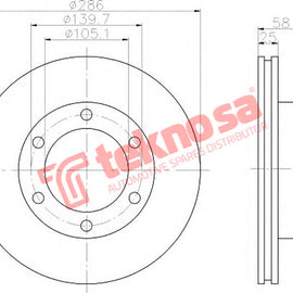 Brake Components Brake Disc TBD7272-D OPTIMA