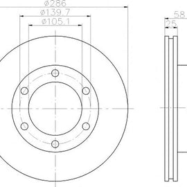 TOYOTA Land Cruiser - Front Brake Disc | OPTIMA | TBD7272-D - SKU TBD7272-D - SpareMe South Africa