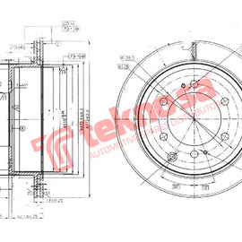 Brake Components Brake Disc TBD7273-D OPTIMA