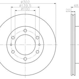 TOYOTA Hilux - Front Brake Disc | OPTIMA | TBD7276-D - SKU TBD7276-D - SpareMe South Africa