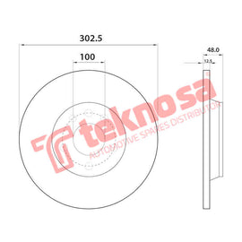 Brake Components Brake Disc TBD7277-D OPTIMA