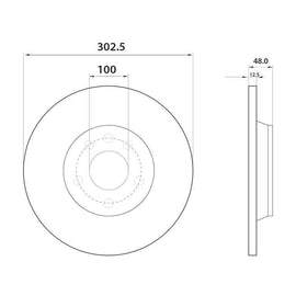 TOYOTA Hilux - Front Brake Disc | OPTIMA | TBD7277-D - SKU TBD7277-D - SpareMe South Africa