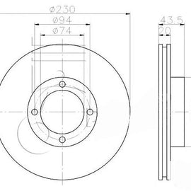 TOYOTA Stallion - Front Brake Disc | OPTIMA | TBD7281-D - SKU TBD7281-D - SpareMe South Africa