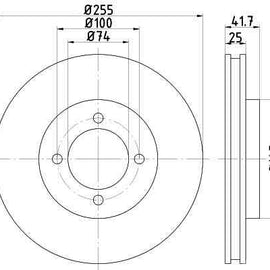 Brake Components Brake Disc TBD7282-D OPTIMA
