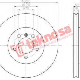 Brake Components Brake Disc TBD7306-D OPTIMA