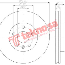 Brake Components Brake Disc TBD7311-D OPTIMA