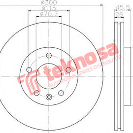 Brake Components Brake Disc TBD7312-D OPTIMA