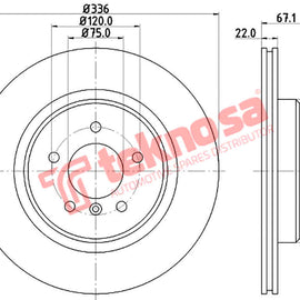 Brake Components Brake Disc TBD7316-D OPTIMA