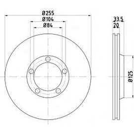 MITSUBISHI L300 - Front Brake Disc | OPTIMA | TBD7320-D - SKU TBD7320-D - SpareMe South Africa