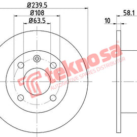 Brake Components Brake Disc TBD7330-D OPTIMA