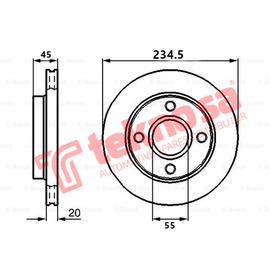 Brake Components Brake Disc TBD7333-D OPTIMA