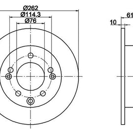 KIA Proceed - Rear Brake Disc | OPTIMA | TBD7335-D - SKU TBD7335-D - SpareMe South Africa