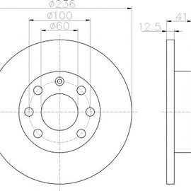 OPEL Astra - Front Brake Disc | OPTIMA | TBD7338-D - SKU TBD7338-D - SpareMe South Africa