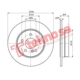 Brake Components Brake Disc TBD7339-D OPTIMA