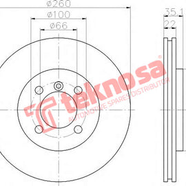 Brake Components Brake Disc TBD7342-D OPTIMA