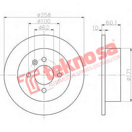 Brake Components Brake Disc TBD7343-D OPTIMA