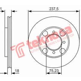 Brake Components Brake Disc TBD7345-D OPTIMA