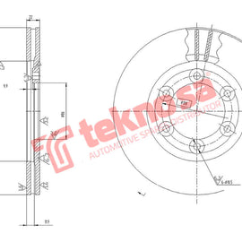 Brake Components Brake Disc TBD7351-D OPTIMA
