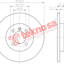 Brake Components Brake Disc TBD7356-D OPTIMA