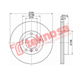 Brake Components Brake Disc TBD7365-D OPTIMA