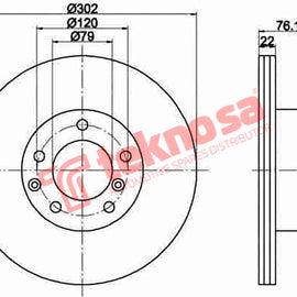 Brake Components Brake Disc TBD7367-D OPTIMA