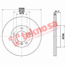 Brake Components Brake Disc TBD7369-D OPTIMA