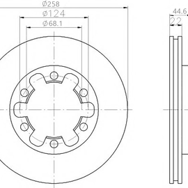 OPTIMA Rear Brake Disc for NISSAN Sabre - SKU TBD7376-D - SpareMe South Africa