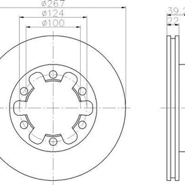 NISSAN Hardbody - Front Brake Disc | OPTIMA | TBD7382-D - SKU TBD7382-D - SpareMe South Africa