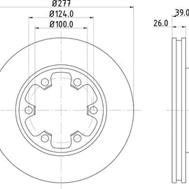 NISSAN Hardbody - Front Brake Disc | OPTIMA | TBD7383-D - SKU TBD7383-D - SpareMe South Africa