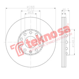 Brake Components Brake Disc TBD7385-D OPTIMA