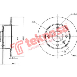 Brake Components Brake Disc TBD7391-D OPTIMA