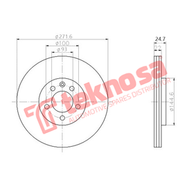 Brake Components Brake Disc TBD7392-D OPTIMA