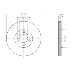 OPTIMA Front Brake Disc for MAZDA Drifter - SKU TBD7392-D - SpareMe South Africa