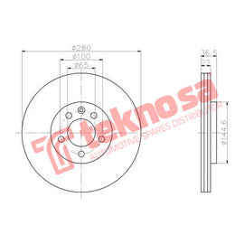 Brake Components Brake Disc TBD7396-D OPTIMA