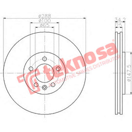 Brake Components Brake Disc TBD7397-D OPTIMA