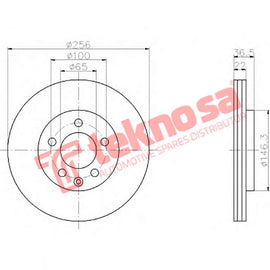 Brake Components Brake Disc TBD7398-D OPTIMA